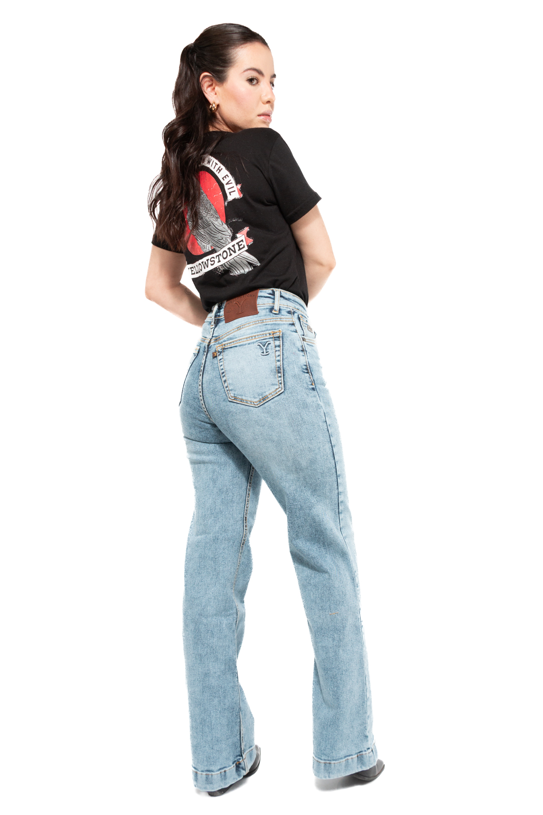 Foto 4 pulgar | Jeans Yellowstone Wide Dutton acid Wash