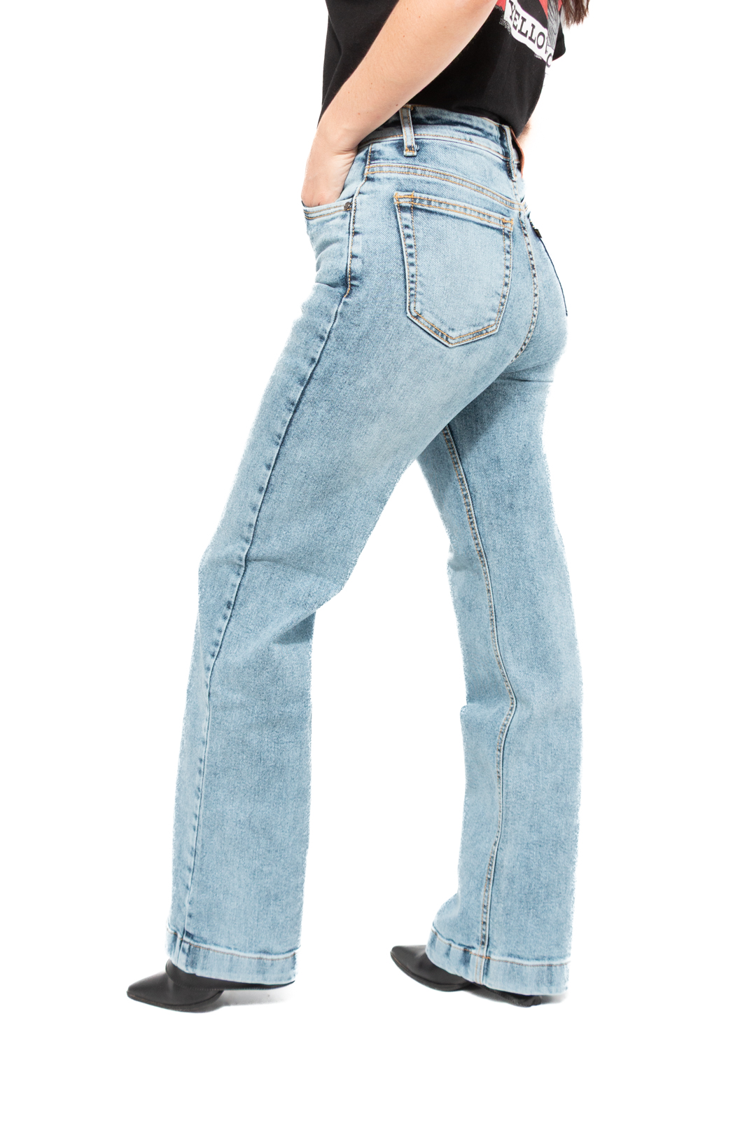 Foto 8 pulgar | Jeans Yellowstone Wide Dutton acid Wash