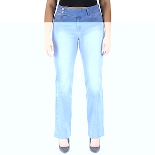 Foto 1 | Pantalón Recto Britos Jeans Mujer Mezclilla 025812