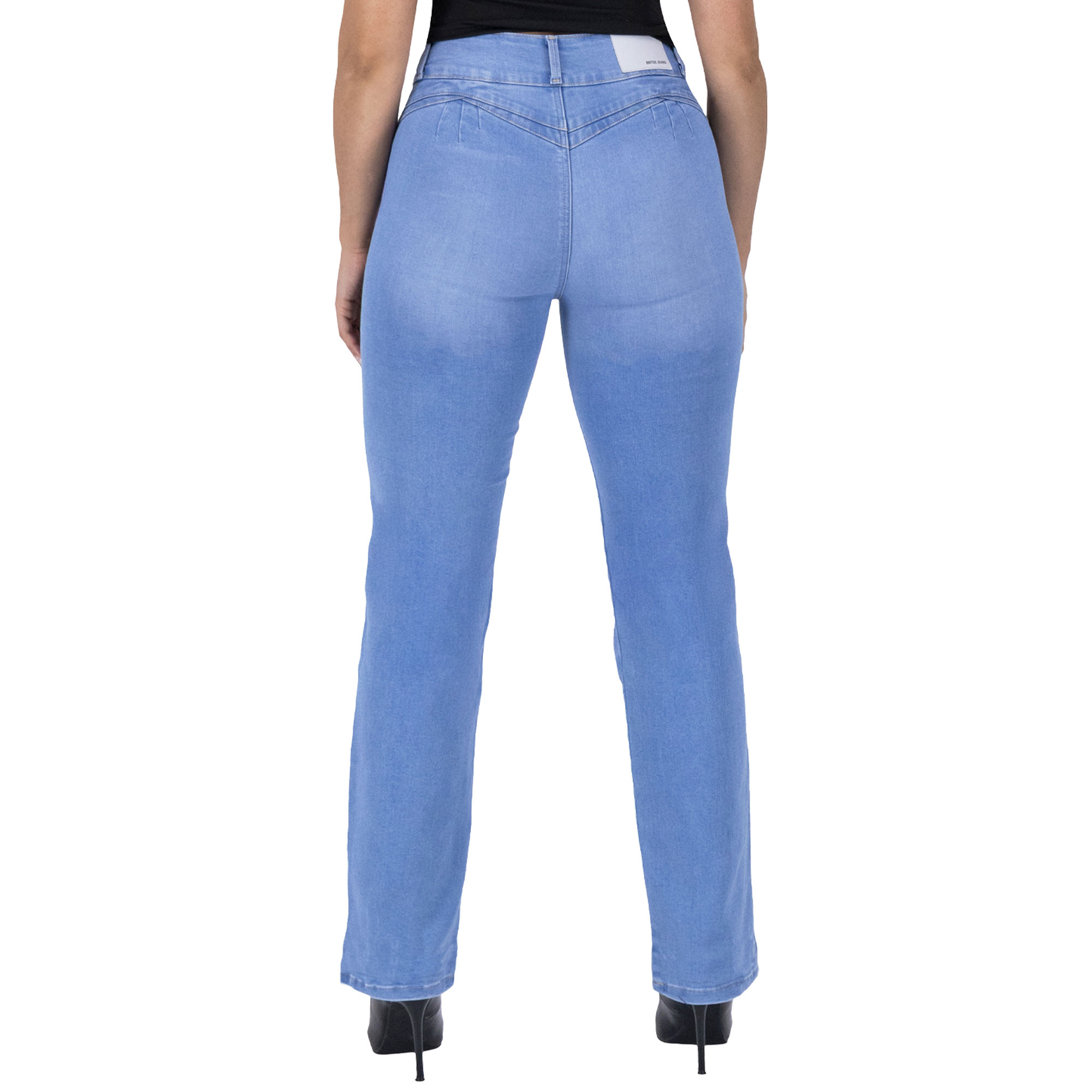 Foto 2 | Pantalón Recto Britos Jeans Mujer Mezclilla 025812