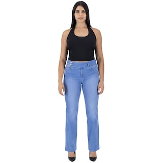 Foto 3 | Pantalón Recto Britos Jeans Mujer Mezclilla 025812