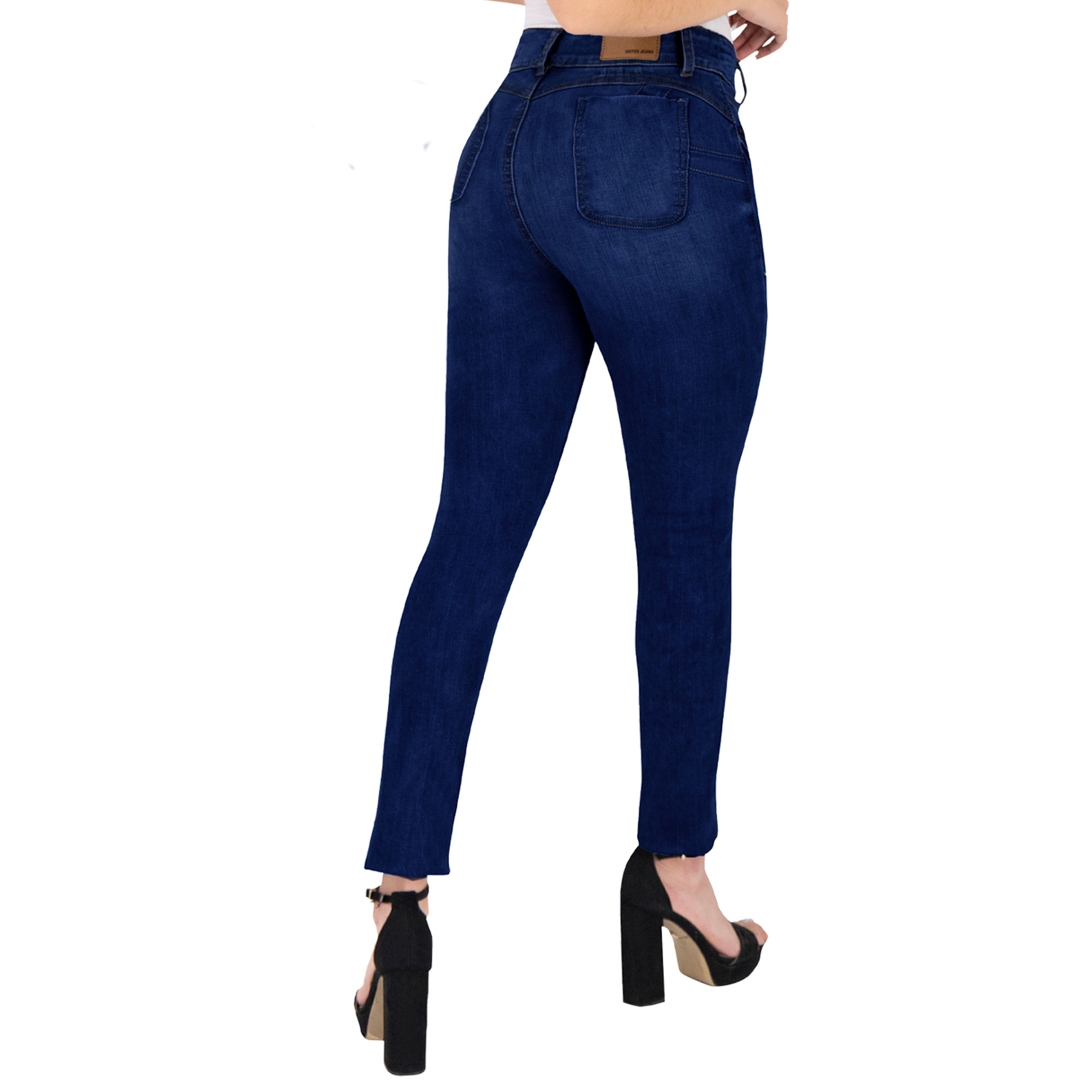 Foto 3 pulgar | Pantalón Recto Britos Jeans Mujer Mezclilla 025706