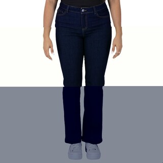Foto 1 | Pantalón Recto Britos Jeans Mujer Mezclilla Azul 025712
