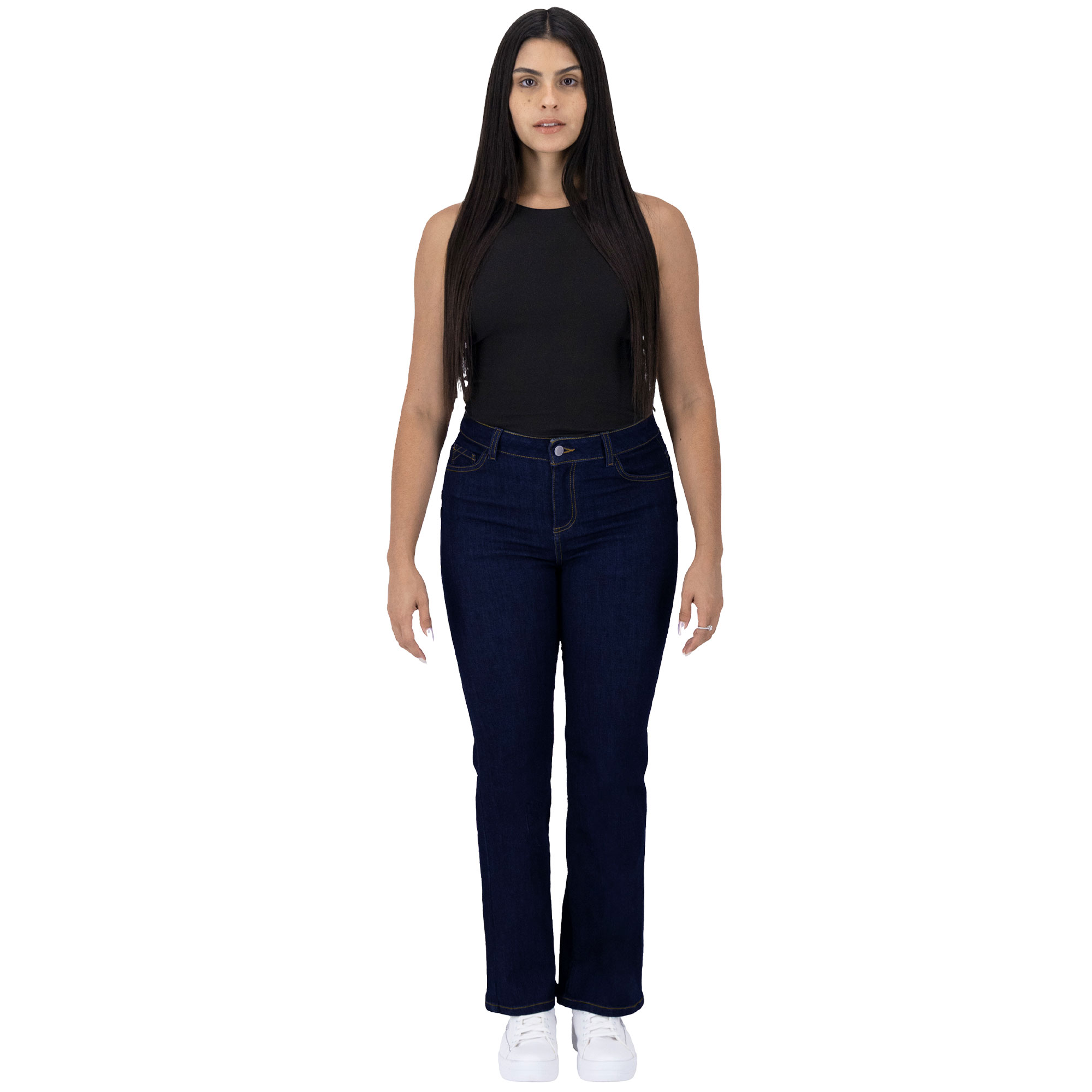 Foto 4 pulgar | Pantalón Recto Britos Jeans Mujer Mezclilla Azul 025712