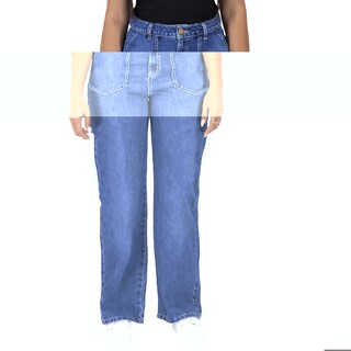 Foto 1 | Pantalón Recto Britos Jeans Mujer Mezclilla Azul 025703