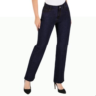 Foto 1 | Pantalón Recto Britos Jeans Mujer Mezclilla Azul 025711