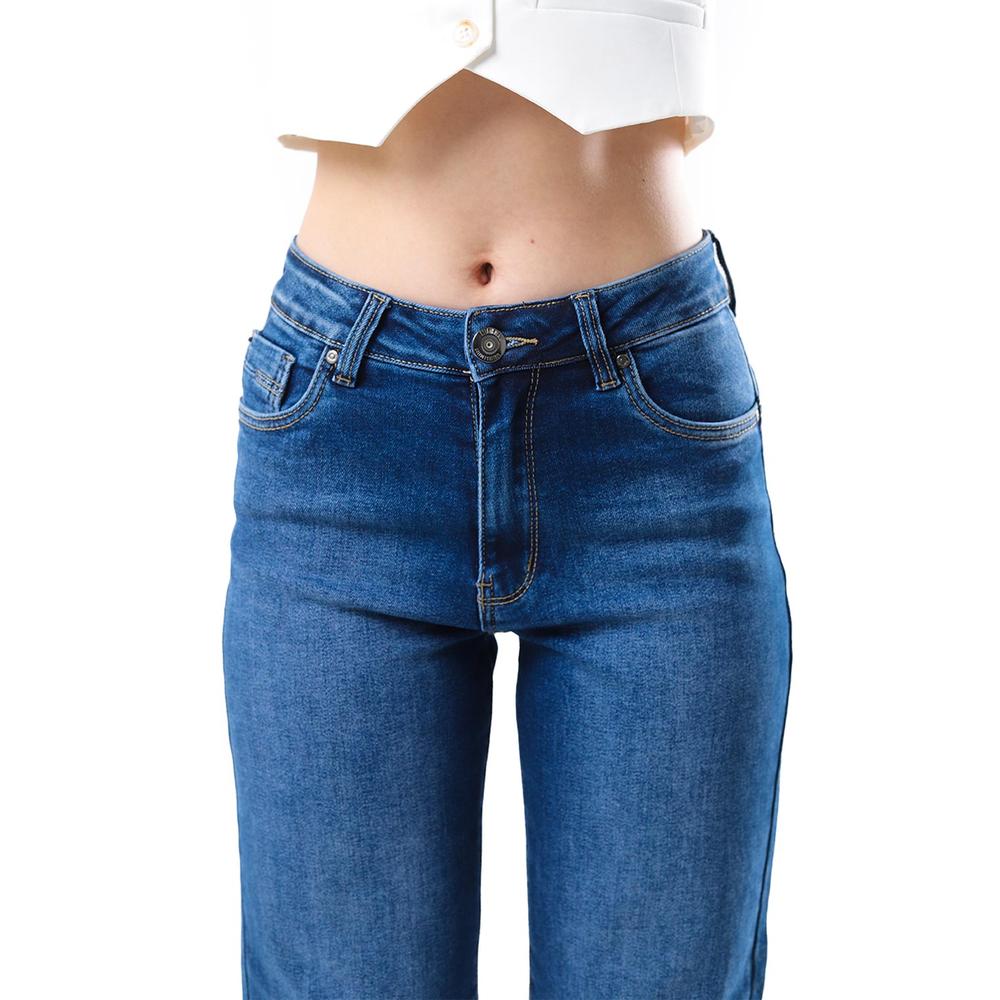 Foto 3 | Jeans De Corte Recto /juvenil  3840 (azul Medio) Azul