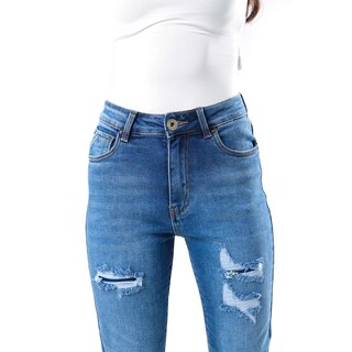 Foto 3 | Jeans De Corte Recto /juvenil 3846 (azul Medio) Multicolor