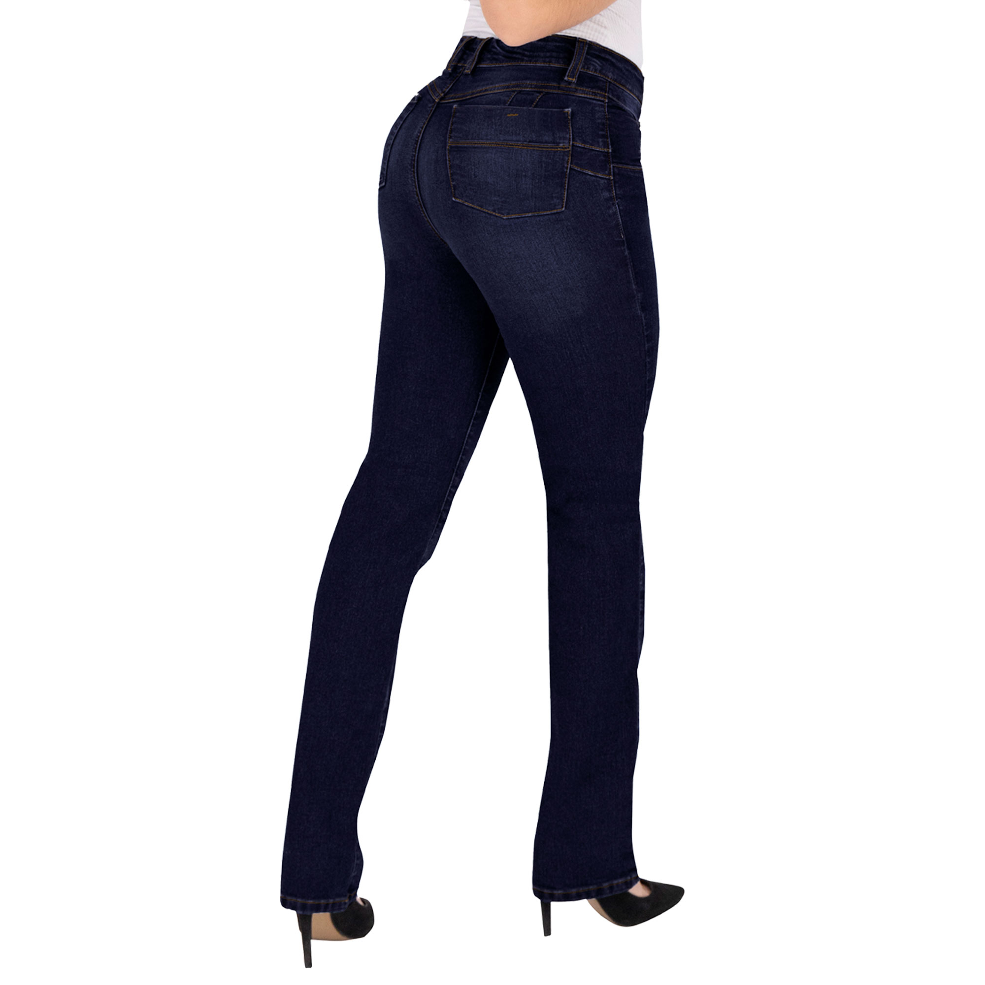 Foto 2 | Pantalón Recto Britos Jeans Mujer Mezclilla Azul 025714