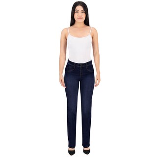Foto 3 | Pantalón Recto Britos Jeans Mujer Mezclilla Azul 025714