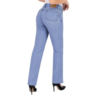 Foto 2 | Pantalón Recto Britos Jeans Mujer Mezclilla Azul 025710