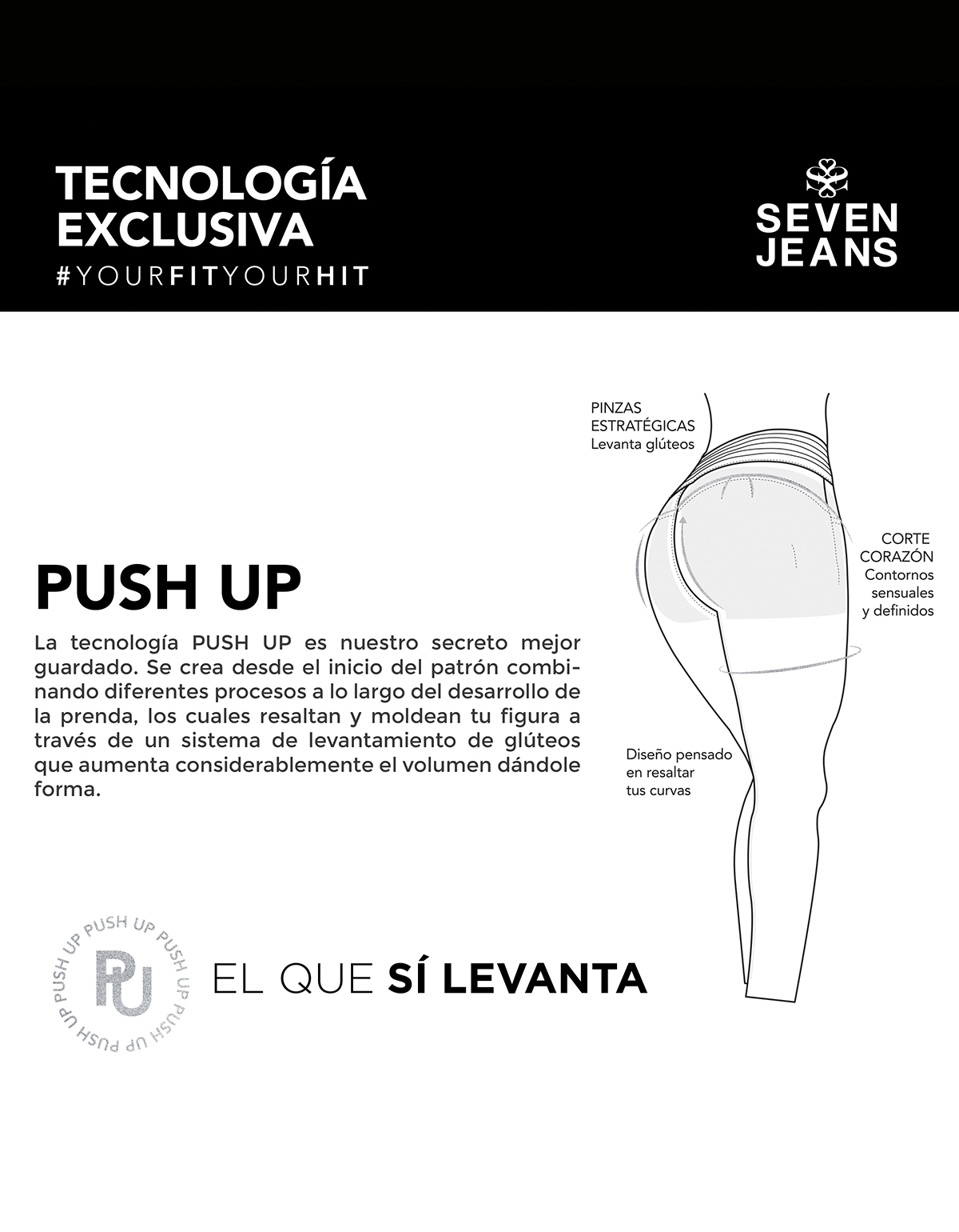 Foto 8 pulgar | Jeans Mujer Cargo Recto Cintura Alta Push Up 0082acwa Seven Jeans