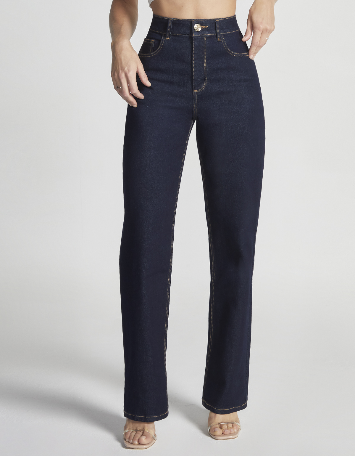 Foto 1 | Jeans Mujer Recto Cintura Super Alta 0075indi Seven Jeans
