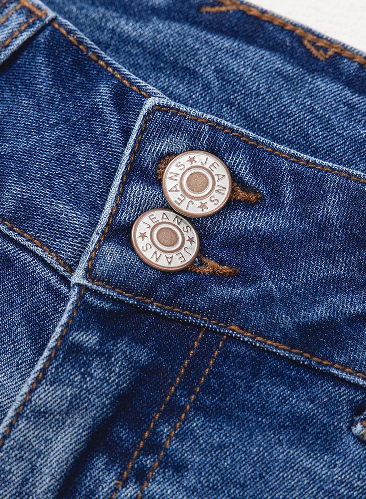 Foto 7 | Vaqueros Astylish Ashleigh Blue De Cintura Alta Y Pierna Ancha Para Mujer - Venta Internacional.