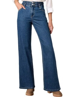 Foto 1 | Vaqueros Astylish De Cintura Alta Y Pernera Ancha Para Mujer Ashleigh Blue - Venta Internacional.