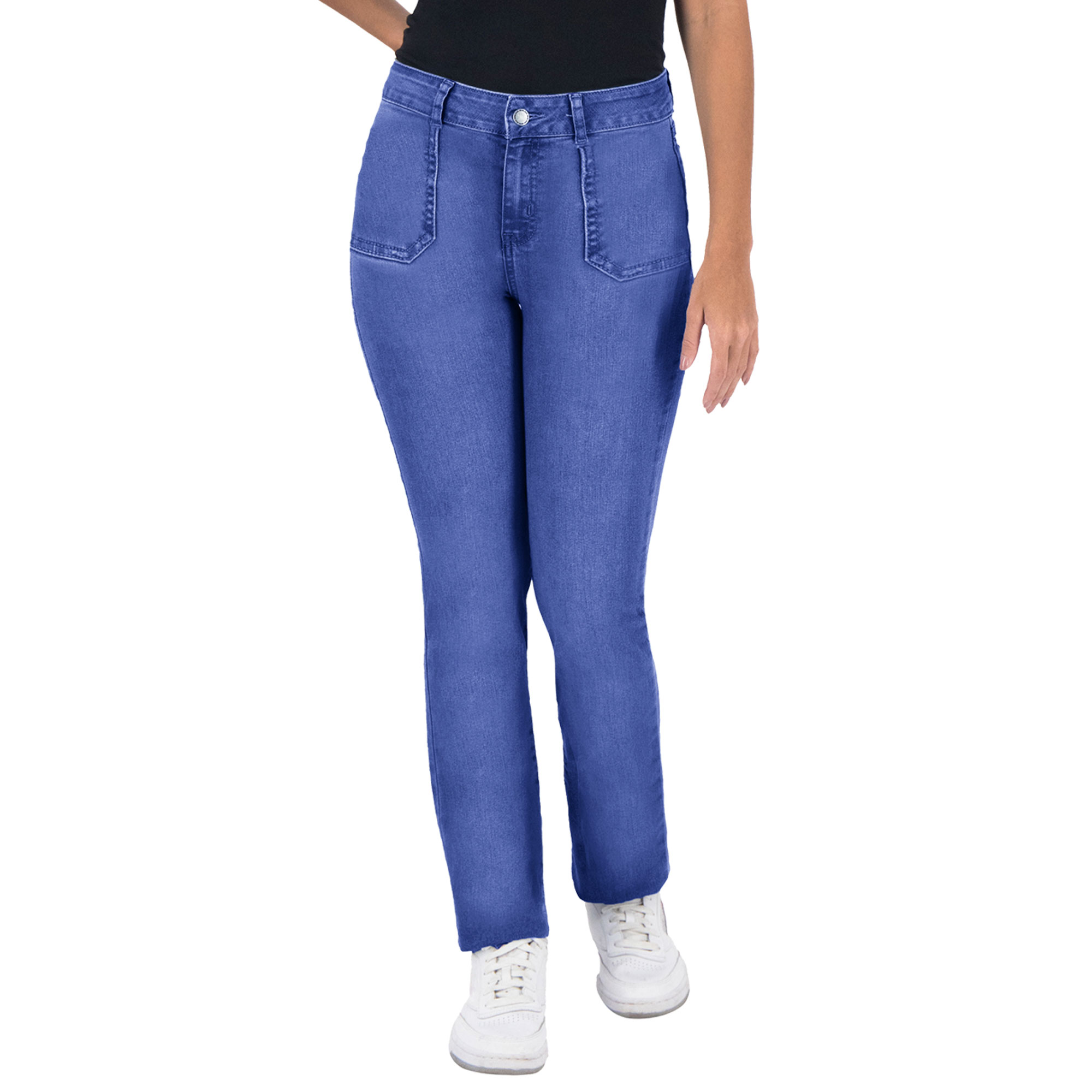 Foto 1 | Pantalón Recto Britos Jeans Mujer Mezclilla Azul 025702