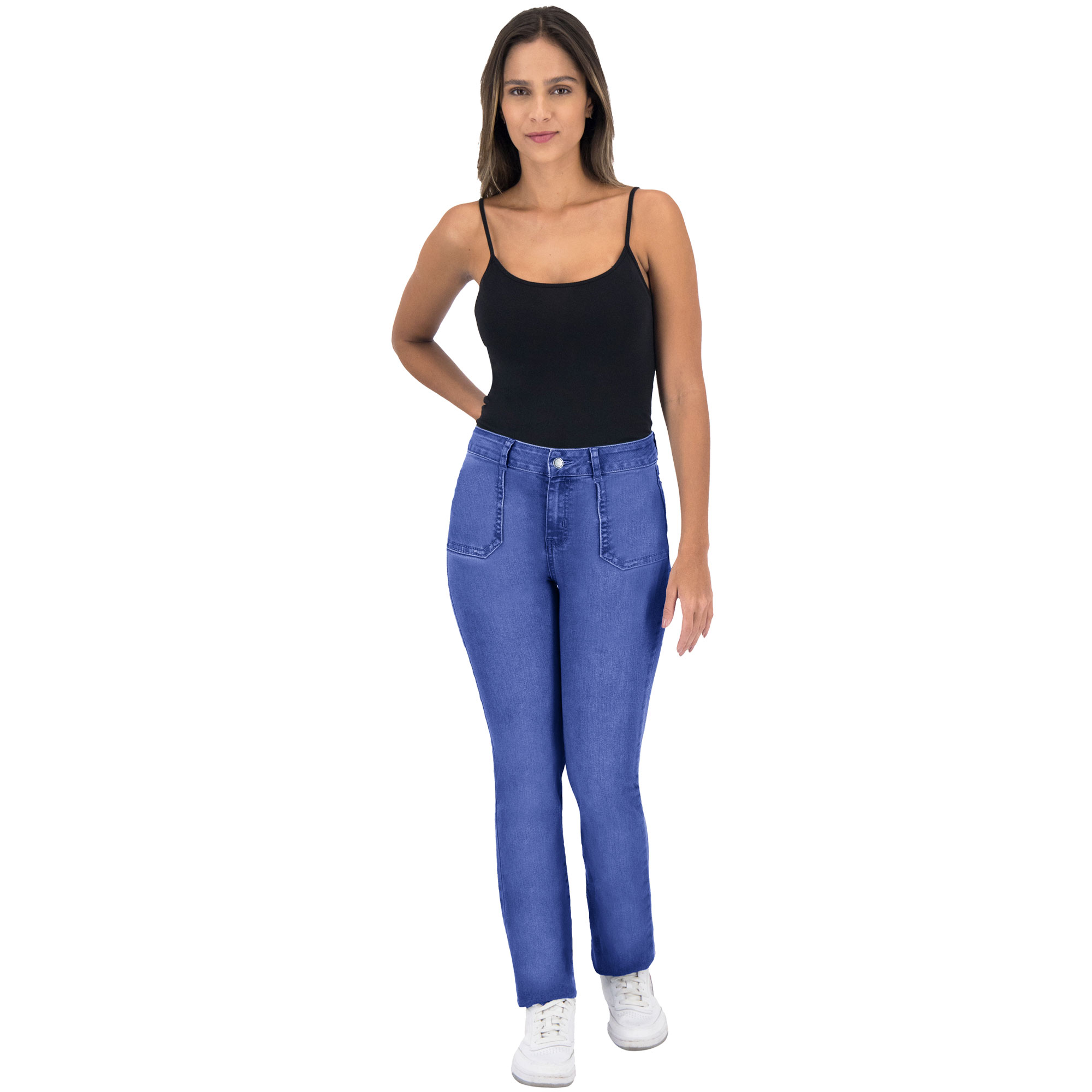 Foto 4 pulgar | Pantalón Recto Britos Jeans Mujer Mezclilla Azul 025702