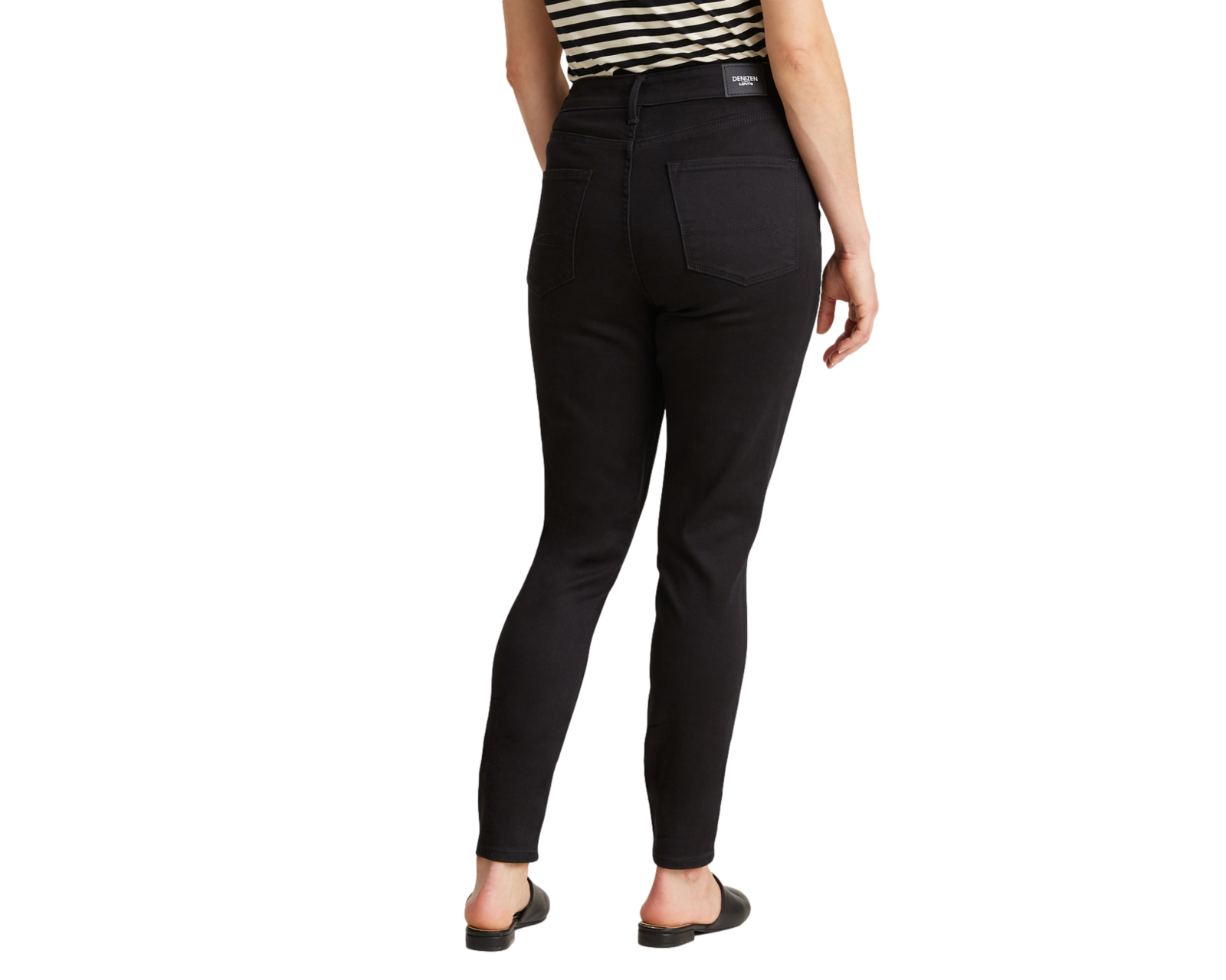 Foto 4 pulgar | Jeans Denizen Sculpting Ultra High-rise Super Skinny 59810-0002 color Negro