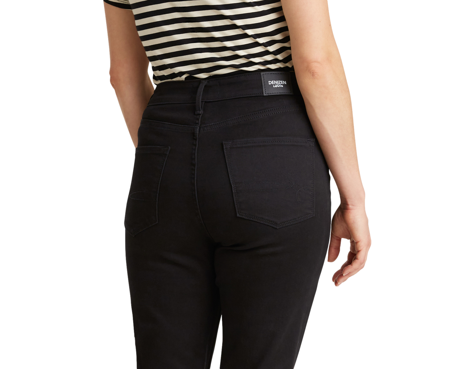 Foto 5 pulgar | Jeans Denizen Sculpting Ultra High-rise Super Skinny 59810-0002 color Negro