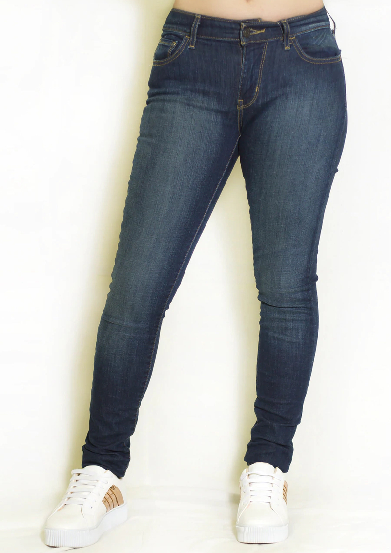 Foto 5 | Pantalón Super Skinny Levi's 710 177780198 color Azul para Dama