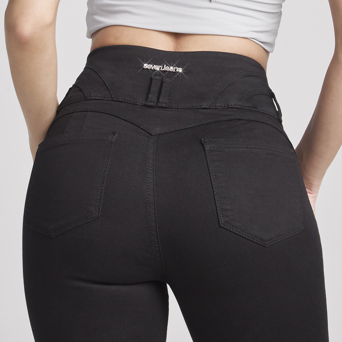 Foto 5 pulgar | Jeans Mezclilla Mujer Pantalon Lipojeans Super Skinny Colombiano Push Up Seven Jeans