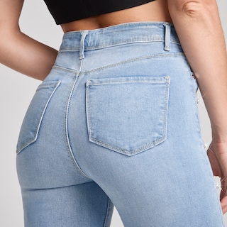 Foto 4 | Jeans Mezclilla Mujer Pantalon Super Skinny Cintura Alta Push Up Seven Jeans