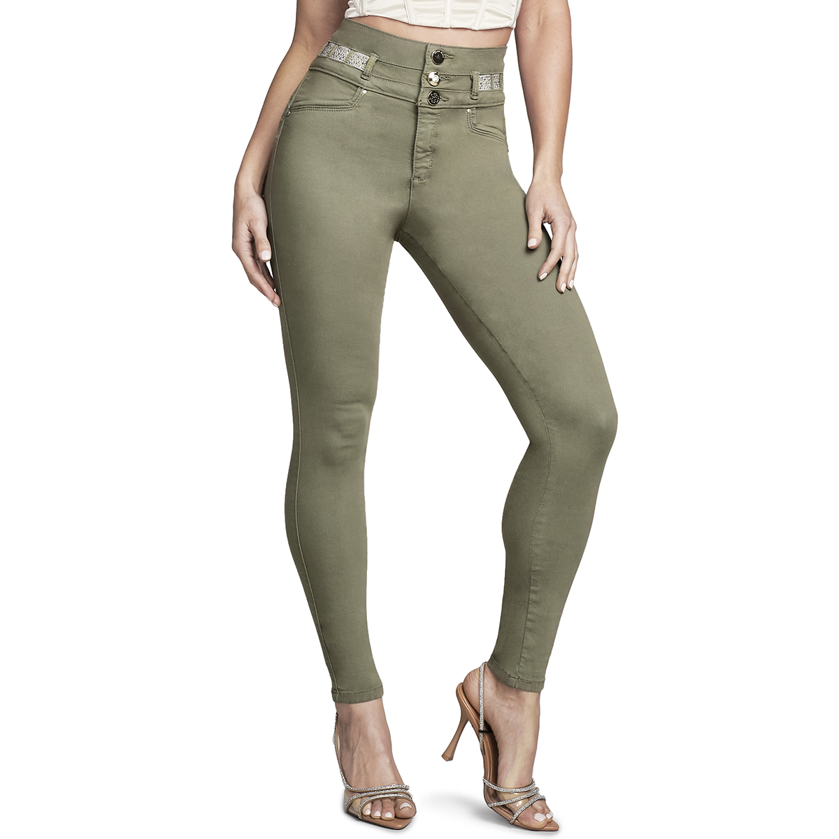 Jeans Mezclilla Mujer Super Skinny Colombiano Push Up Buenissima Seven Jeans