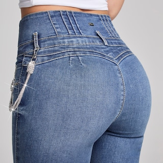 Foto 3 | Jeans Mezclilla Mujer Super Skinny Colombiano Push Up Buenissima Seven Jeans