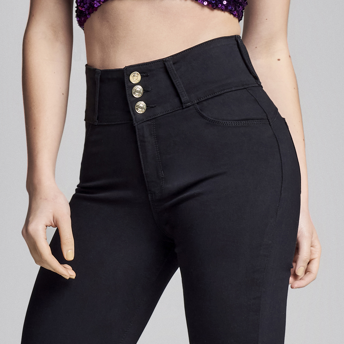 Foto 4 pulgar | Jeans Mezclilla Mujer Super Skinny Colombiano Push Up Seven Jeans