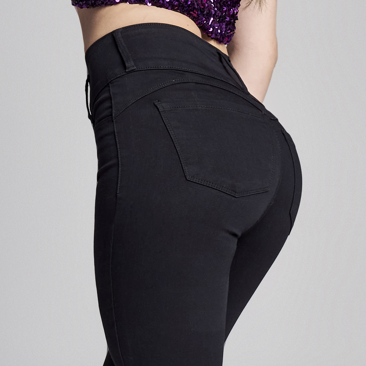 Foto 5 pulgar | Jeans Mezclilla Mujer Super Skinny Colombiano Push Up Seven Jeans