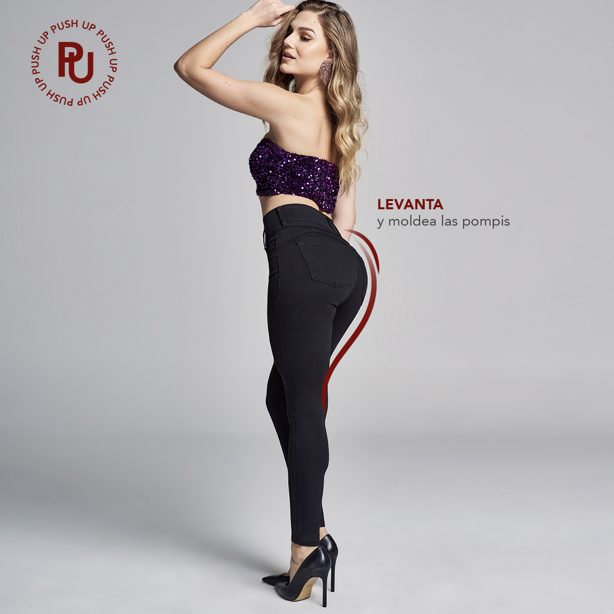 Foto 7 pulgar | Jeans Mezclilla Mujer Super Skinny Colombiano Push Up Seven Jeans