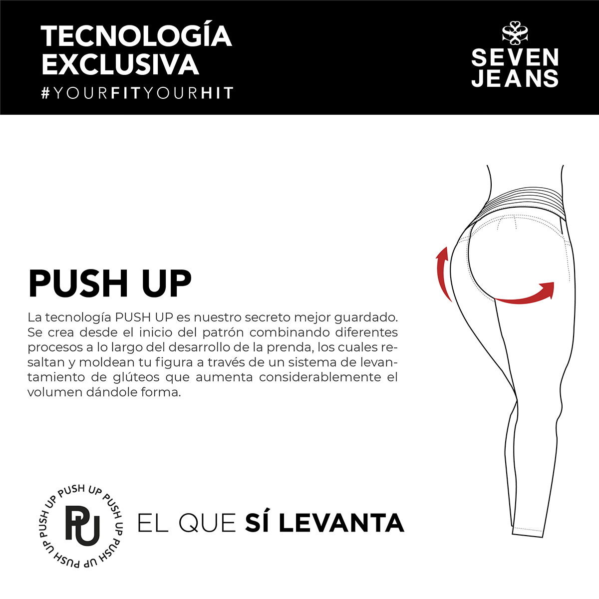 Foto 8 pulgar | Jeans Mezclilla Mujer Super Skinny Colombiano Push Up Seven Jeans