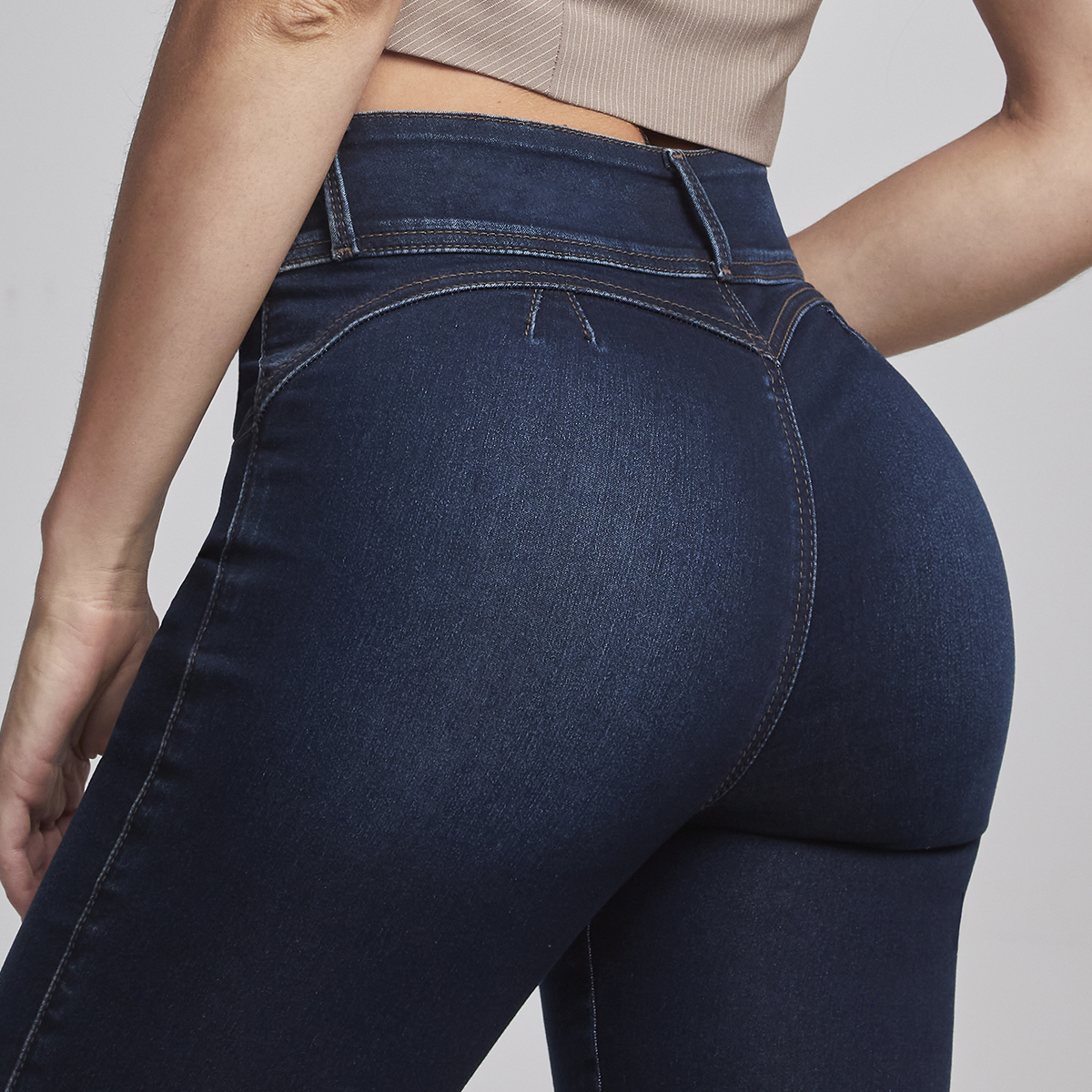 Foto 5 pulgar | Jeans Mezclilla Mujer Super Skinny Colombiano Push Up  Seven Jeans
