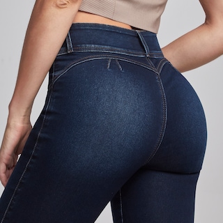 Foto 4 | Jeans Mezclilla Mujer Super Skinny Colombiano Push Up Seven Jeans