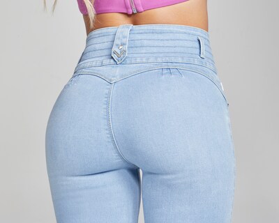 Foto 5 | Jeans Mezclilla Mujer Super Skinny Colombiano Push Up Buenissima Seven Jeans