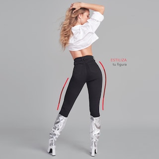 Foto 6 | Jeans Mezclilla Mujer Super Skinny Tipo Jegging Colombiano Push Up Seven Jeans
