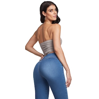 Foto 2 | Jeans Mezclilla Mujer Super Skinny Colombiano Push Up Seven Jeans