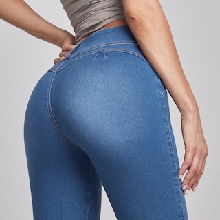 Foto 4 | Jeans Mezclilla Mujer Super Skinny Colombiano Push Up Seven Jeans