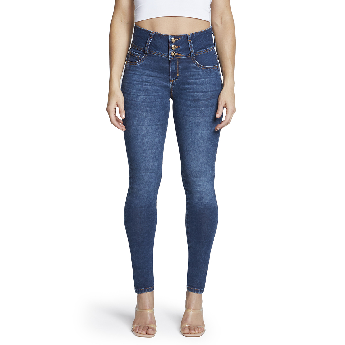 Foto 2 pulgar | Jeans Mujer Super Skinny Colombiano Push Up Buenissima Seven Jeans