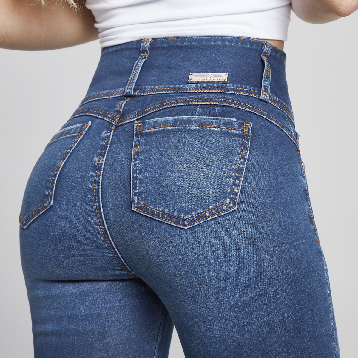 Foto 5 pulgar | Jeans Mujer Super Skinny Colombiano Push Up Buenissima Seven Jeans
