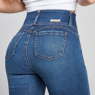 Foto 4 | Jeans Mujer Super Skinny Colombiano Push Up Buenissima Seven Jeans