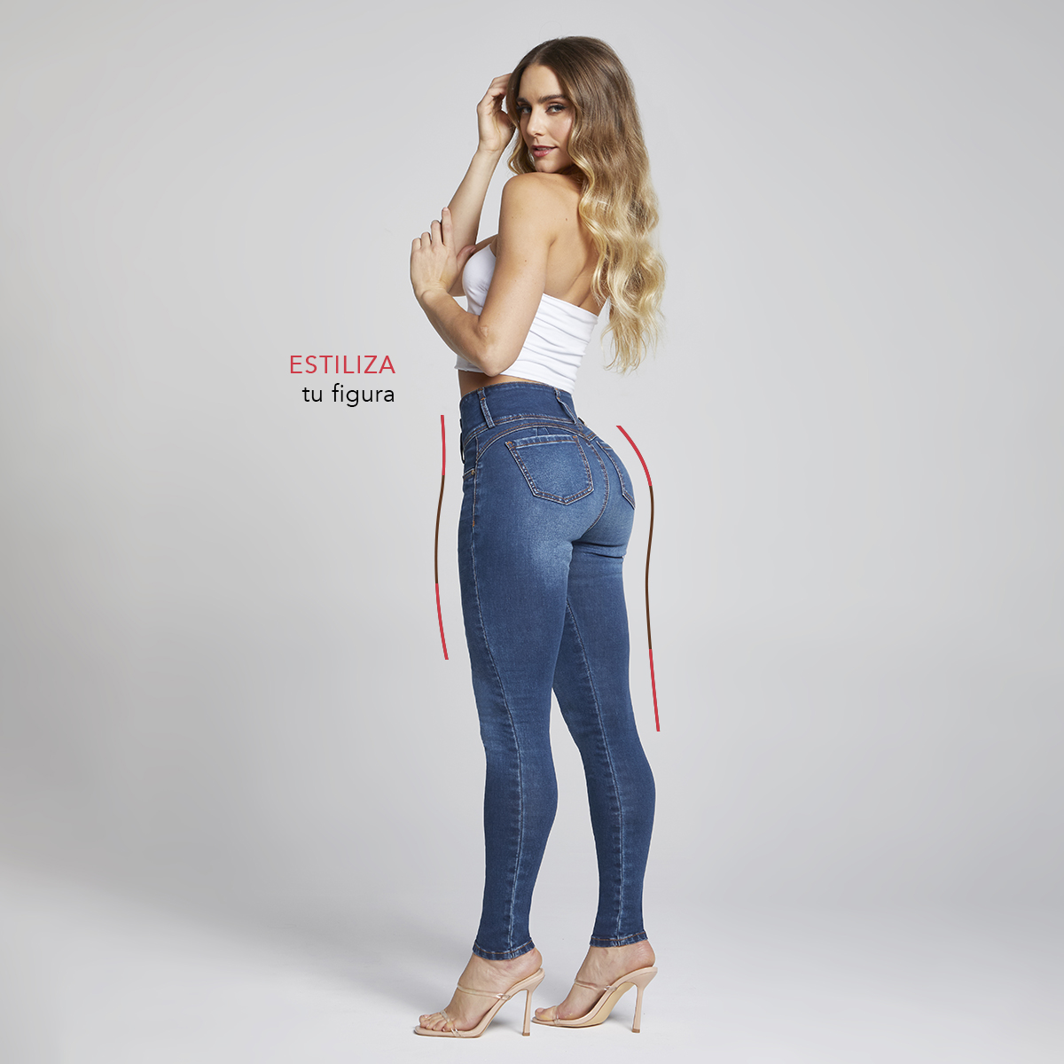Foto 7 pulgar | Jeans Mujer Super Skinny Colombiano Push Up Buenissima Seven Jeans