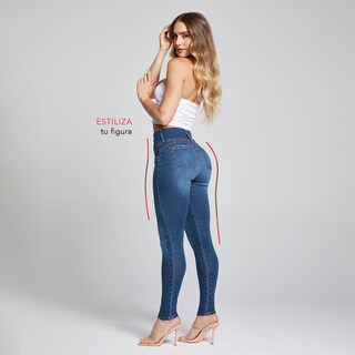 Foto 6 | Jeans Mujer Super Skinny Colombiano Push Up Buenissima Seven Jeans