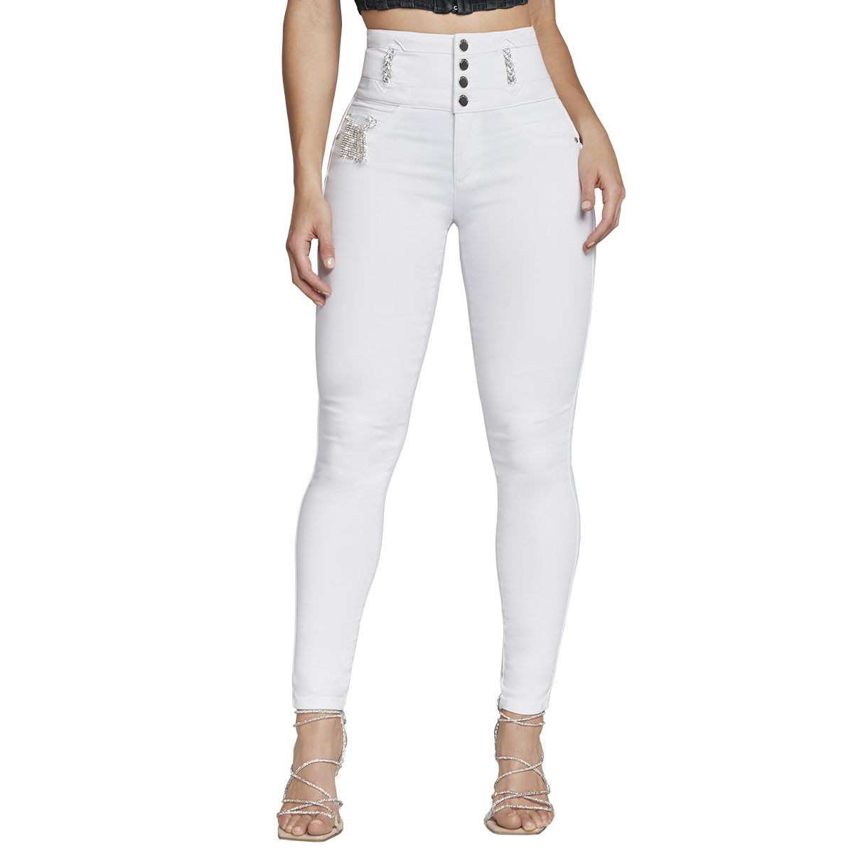 Foto 2 pulgar | Jeans Mujer Super Skinny Colombiano Push Up Buenissima Seven Jeans