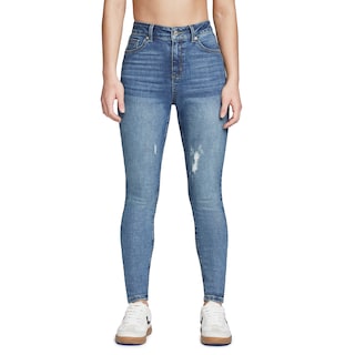 Foto 1 | Jeans Mujer Super Skinny Cintura Alta Stretch Seven Jeans