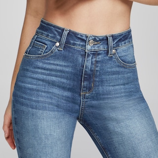 Foto 3 | Jeans Mujer Super Skinny Cintura Alta Stretch Seven Jeans