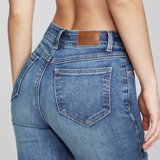Foto 4 | Jeans Mujer Super Skinny Cintura Alta Stretch Seven Jeans