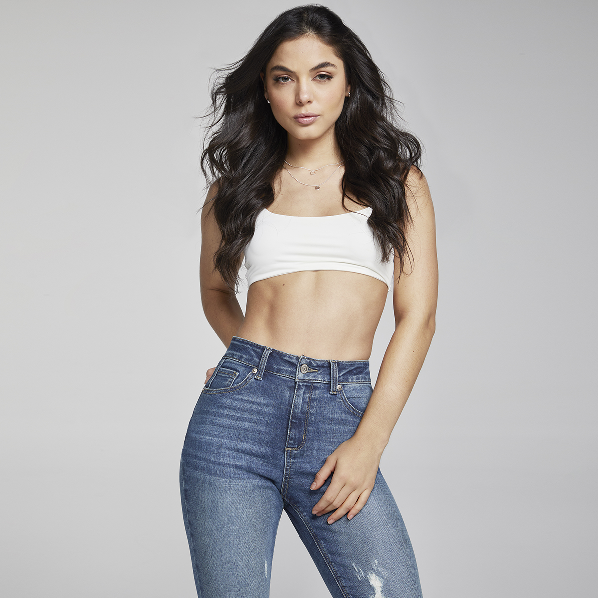 Foto 7 | Jeans Mujer Super Skinny  Cintura Alta Stretch Seven Jeans