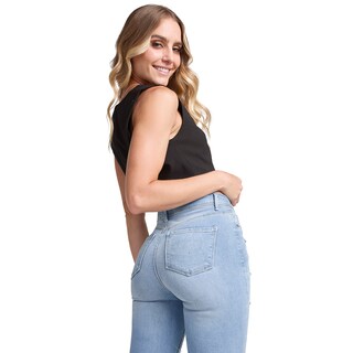 Foto 2 | Jeans Mujer Super Skinny Cintura Alta Stretch Seven Jeans