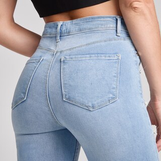 Foto 4 | Jeans Mujer Super Skinny Cintura Alta Stretch Seven Jeans
